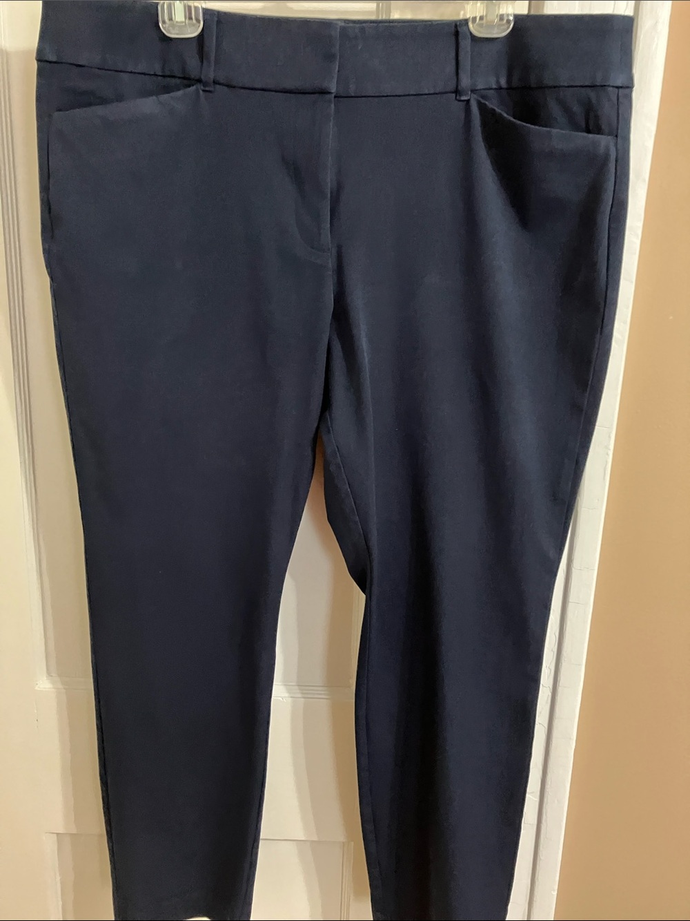 LOFT Dark Navy Slim Straight Leg Pants
